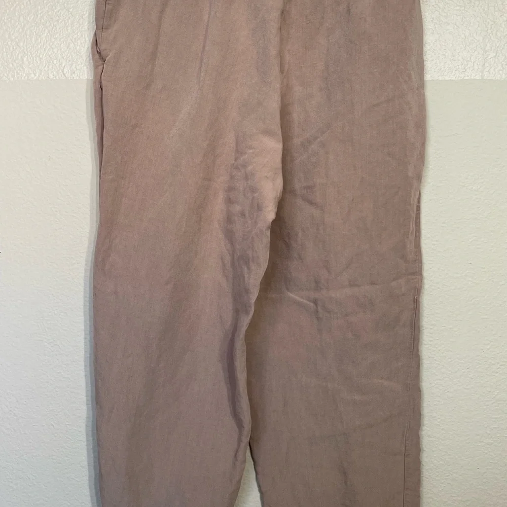 H&M Women’s Capri Linen Boho Blend Casual Pants in Light Brown size medium